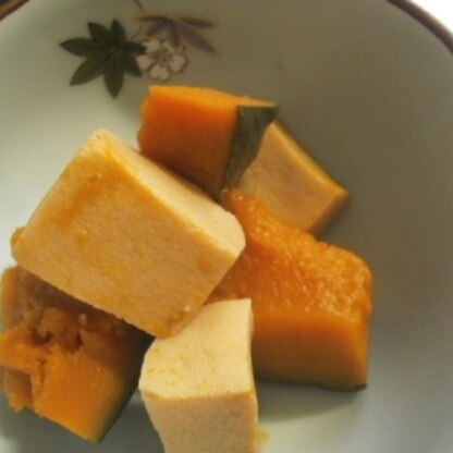 高野豆腐とかぼちゃを一緒に煮るのにビックリしましたが、美味しかったですよ～～。ごちそうさまでした☆